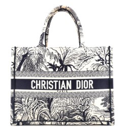 Book Tote Embroidered Canvas Medium