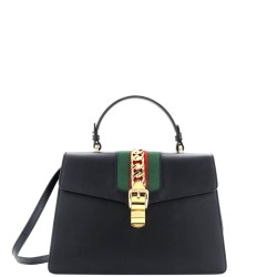Sylvie Top Handle Bag Leather Medium