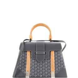 Saigon Top Handle Bag Coated Canvas with Leather MM