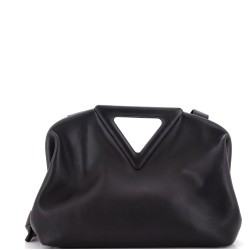 Point Shoulder Bag Leather Medium
