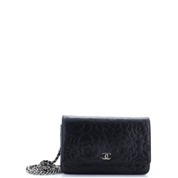 Wallet on Chain Camellia Lambskin