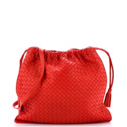 Drawstring Tassel Tote Intrecciato Nappa Medium