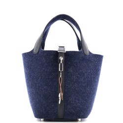 Picotin Lock Bag Felt with Leather PM