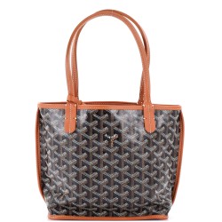 Anjou Reversible Tote Coated Canvas Mini