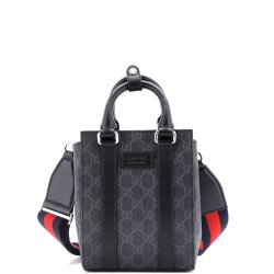 Convertible Web Open Tote GG Coated Canvas Mini