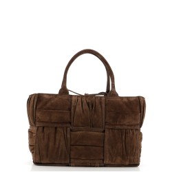 Arco Tote Maxi Intrecciato Plisse Suede Small