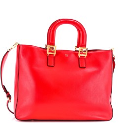 FF Handle Tote Leather Medium