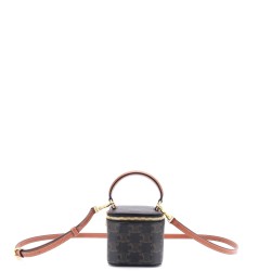 Top Handle Square Vanity Case Triomphe Coated Canvas Mini