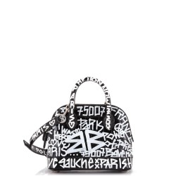 Logo Ville Bag Crocodile Embossed Leather XXS