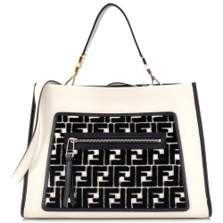 Runaway Bag Leather and Zucca Velvet Small