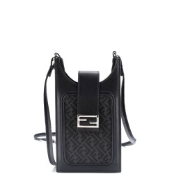 Phone Holder Bag Zucca Canvas and Leather