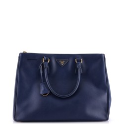Double Zip Lux Tote Saffiano Leather Medium