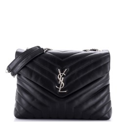 Loulou Shoulder Bag Matelasse Chevron Leather Medium