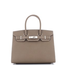 Birkin Sellier Bag Grey Epsom with Palladium Hardware 30