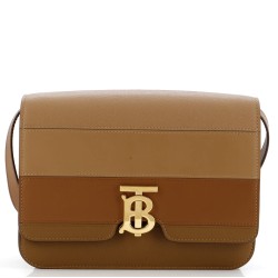 TB Flap Bag Panelled Leather Medium