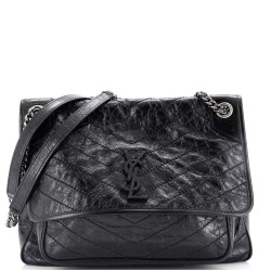 Niki Chain Flap Bag Matelasse Chevron Leather Large