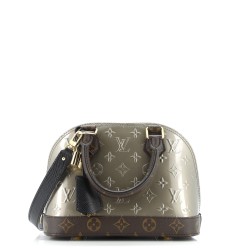 Alma Handbag Monogram Vernis with Monogram Canvas and Epi Leather BB