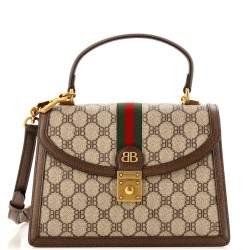 x Gucci The Hacker Project Top Handle Bag BB Coated Canvas Small