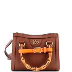Diana NM Bamboo Handle Tote Leather Mini