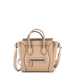 Luggage Bag Grainy Leather Nano