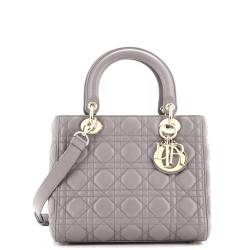 Lady Dior Bag Cannage Quilt Lambskin Medium
