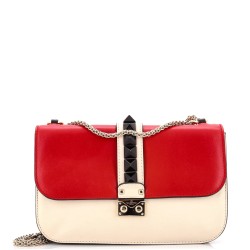 Glam Lock Shoulder Bag Leather Medium