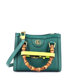 Diana NM Bamboo Handle Tote Leather Mini