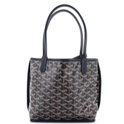 Anjou Reversible Tote Coated Canvas Mini