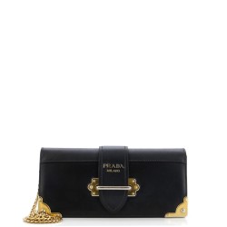 Cahier Chain Clutch City Calf and Saffiano