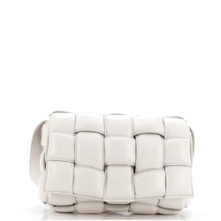 Cassette Crossbody Bag Padded Maxi Intrecciato Leather Small