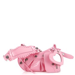 Le Cagole Giant Studs Shoulder Bag Patent XS
