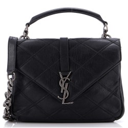 Classic Monogram College Bag Quilted Leather Medium