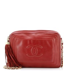 Vintage CC Tassel Camera Bag Lambskin Small