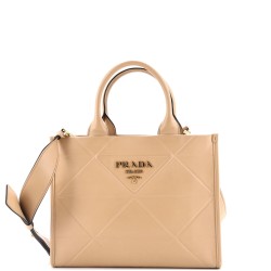 Symbole Shopper Tote Embossed Leather Small