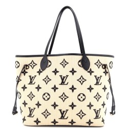 Neverfull NM Tote By The Pool Monogram Raffia MM