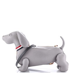 Hector Dog Baguette Shoulder Bag Leather