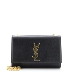 Classic Monogram Crossbody Bag Grainy Leather Small