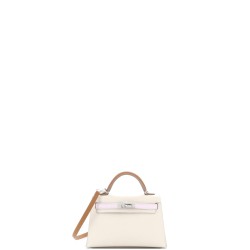 Kelly Mini II Bag Tricolor Epsom with Palladium Hardware 20