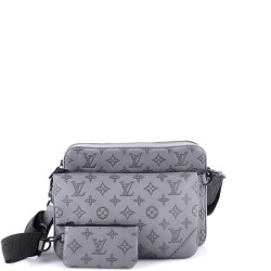 Trio Messenger Bag Monogram Shadow Leather
