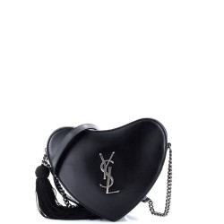 Love Heart Tassel Chain Bag Leather Small