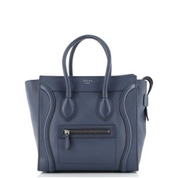 Luggage Bag Grainy Leather Micro
