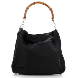 Vintage Bamboo Handle Tote GG Nylon Large