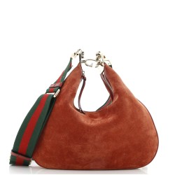 Attache Shoulder Bag Suede Large