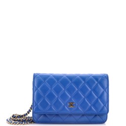 Wallet on Chain Quilted Lambskin