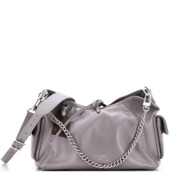 CarryAll Cargo Hobo Leather with Monogram Canvas PM