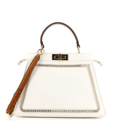 Peekaboo ISeeU Bag Ajour Embroidered Canvas Medium