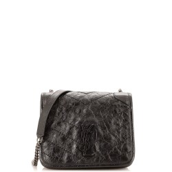 Niki Chain Wallet Matelasse Chevron Leather