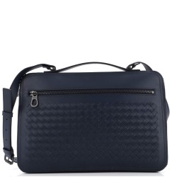 Slim Zip Around Briefcase Intrecciato Nappa