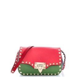 Rockstud Flip Lock Flap Bag Leather Mini