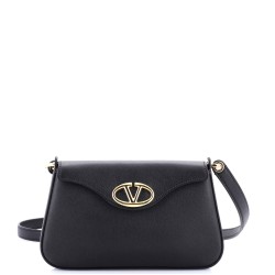 VLogo Bold Flap Shoulder Bag Leather Mini